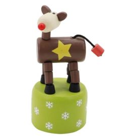 FIGURINE EN BOIS ARTICULEE - RENNE