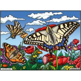 TABLEAU VELOURS - LES PAPILLONS