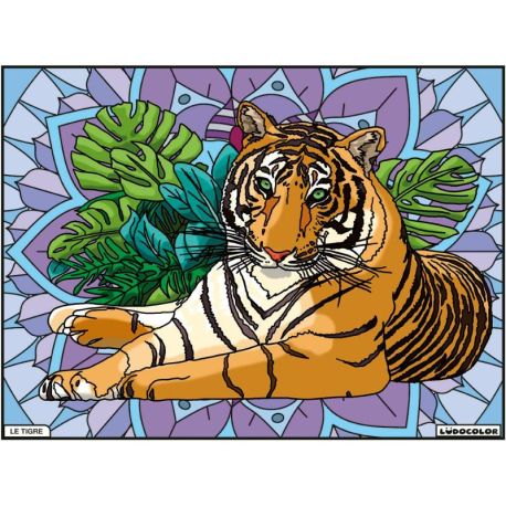 TABLEAU VELOURS - LE TIGRE