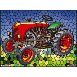 TABLEAU VELOURS - LE TRACTEUR