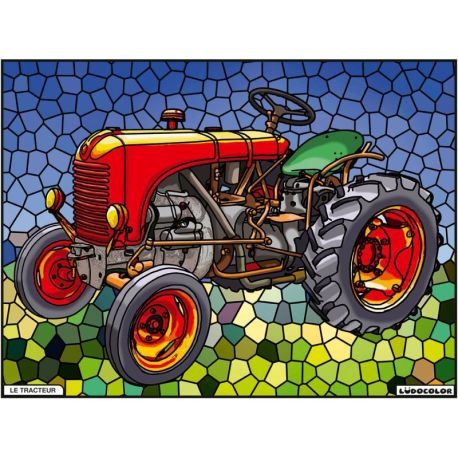 TABLEAU VELOURS - LE TRACTEUR
