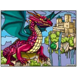 TABLEAU VELOURS - LE DRAGON