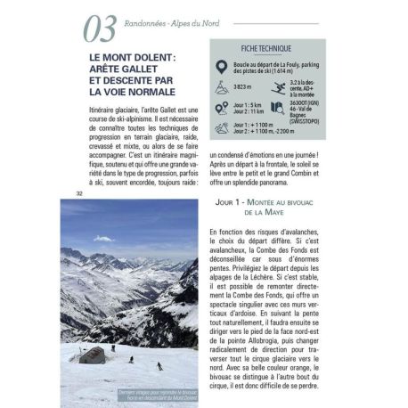 SKI DE RANDONNÉE LES PLUS BELLES CABANES DU MONT BLANC À LA MÉDITERRANÉE 2E ÉDITION
