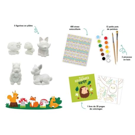 MES JOLIES FIGURINES FORÊT PEINDRE ET DECORER