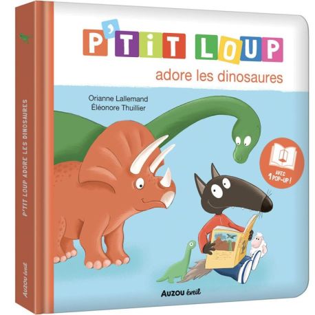 P'TIT LOUP ADORE LES DINOSAURES AVEC 1 POP-UP