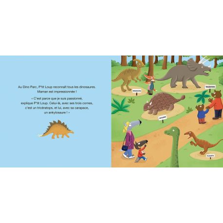 P'TIT LOUP ADORE LES DINOSAURES AVEC 1 POP-UP