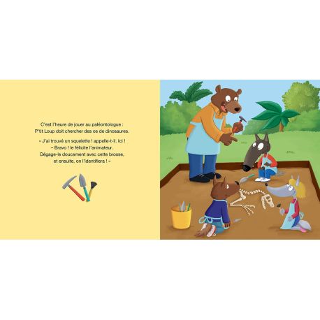 P'TIT LOUP ADORE LES DINOSAURES AVEC 1 POP-UP