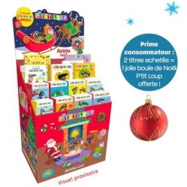 PLV PLEINE DE SOL P'TIT LOUP NOËL 80 EX + PRIME BOULES DE NOËL