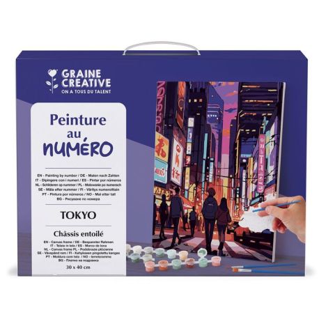 PEINTURE AU NUMERO 30 X 40 - TOKYO
