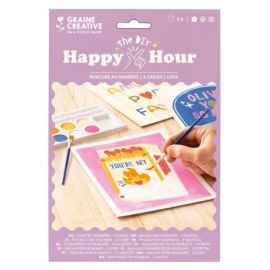 KIT PEINTURE AU NUMERO LOVE HAPPY HOUR