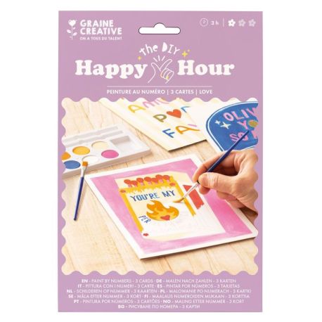 KIT PEINTURE AU NUMERO LOVE HAPPY HOUR