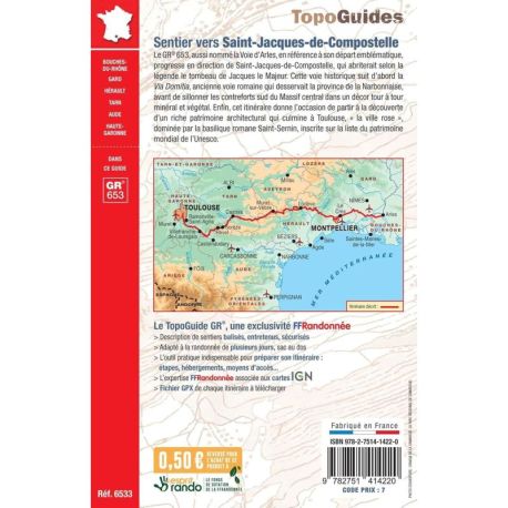 GR653 ST JACQUES-DE-COMPOSTELLE : ARLES-TOULOUSE 6533