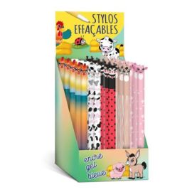 DISPLAY 30 STYLOS A ENCRE GEL EFFACABLE (5 MODELES / 6EX)