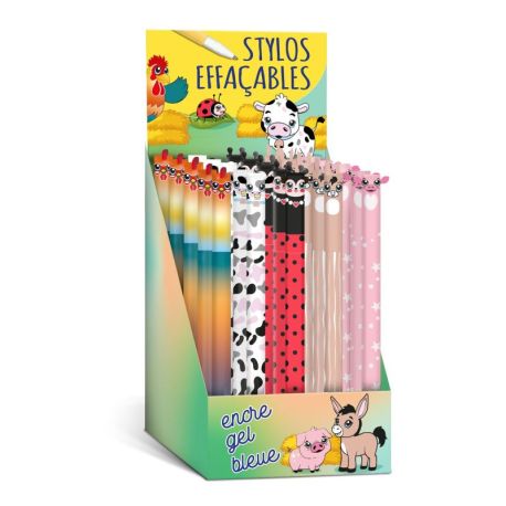 DISPLAY 30 STYLOS A ENCRE GEL EFFACABLE (5 MODELES / 6EX)