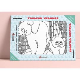 TABLEAU VELOURS - LES PANDAS