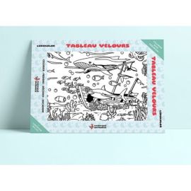 TABLEAU VELOURS - LE MONDE MARIN
