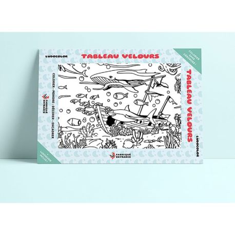 TABLEAU VELOURS - LE MONDE MARIN