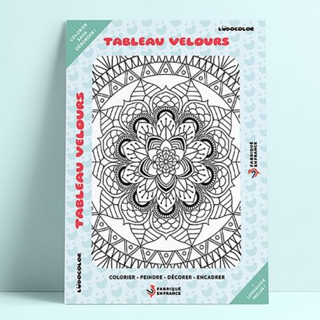 TABLEAU VELOURS - MANDALA FLORAL
