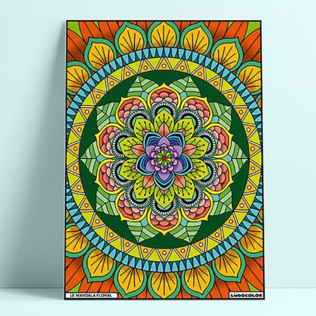 TABLEAU VELOURS - MANDALA FLORAL