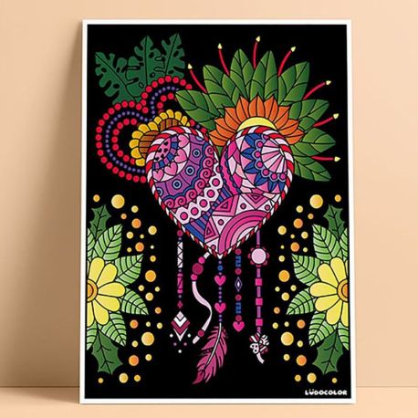 TABLEAU VELOURS - ATTRAPE RÊVE