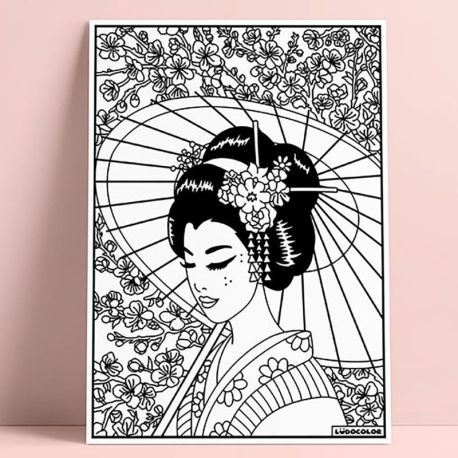 TABLEAU VELOURS - GEISHA