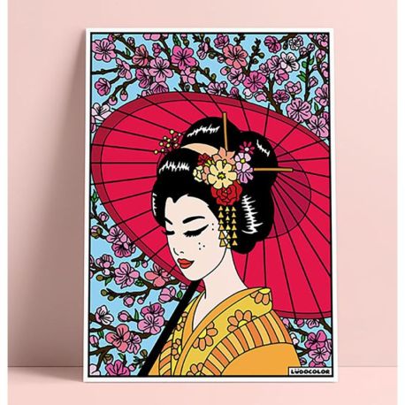 TABLEAU VELOURS - GEISHA