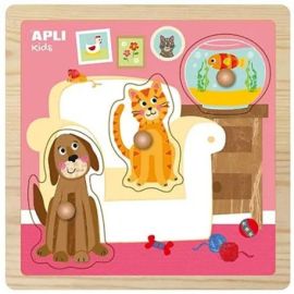 PUZZLE BOIS ANIMAUX COMPAGNIE