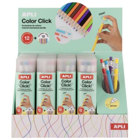 DISPLAY 12 BOITES DE 12 CRAYONS COLOR CLICK