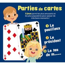 BOITE PARTIE DE CARTES BLEU BOITE DE JEUX TRADI
