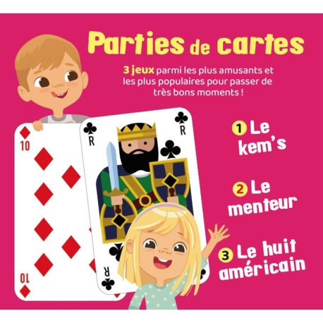 BOITE PARTIE DE CARTES ROSE BOITE DE JEUX TRADI