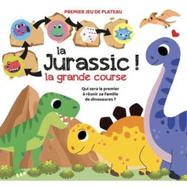 BOITE DE JEU LA JURASSIC, LA GRANDE COURSE BOITE DE JEUX TRADI
