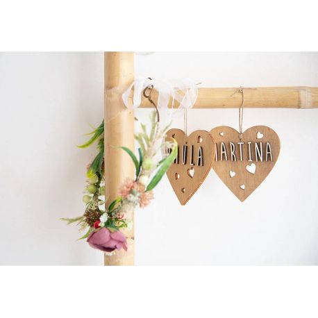 SUSPENSION PERSONNALISABLE COEUR BOIS - BOIS PEFC