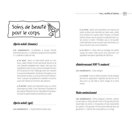 Produits de beauté maison visage, corps, cheveux