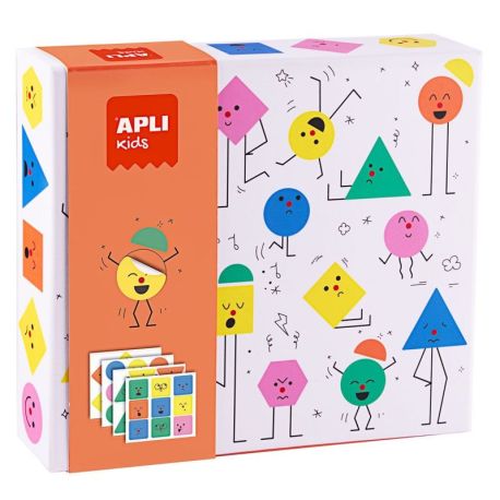 BOITE STICKERS EMOTIONS GEOMETRIQUES