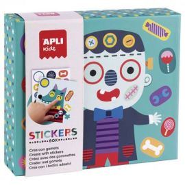 BOITE JEU DE GOMMETTES MONSTRES