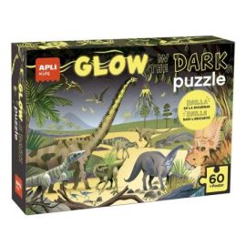 PUZZLE PHOSPHORESCENT DINOSAURES 60 PIECES