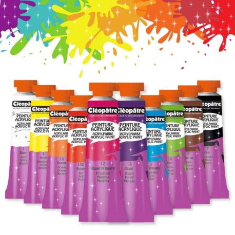 Blister tubes Peinture Acrylique 10 x 10 ml