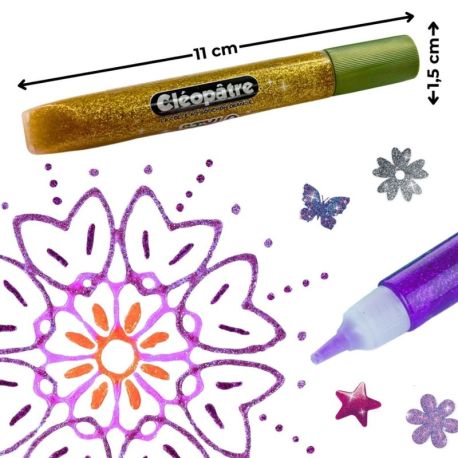 Stylos colle pailletée 12g x 10 ex