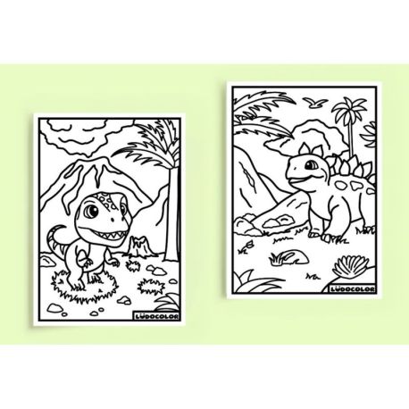 MINI DUOS VELOURS - DINOSAURES