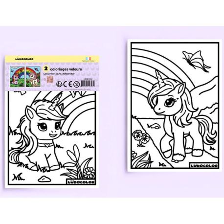 MINI DUOS VELOURS - LICORNES