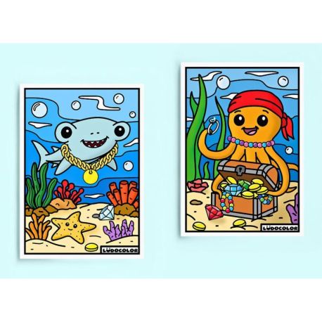 MINI DUOS VELOURS - LES TRESORS MARINS